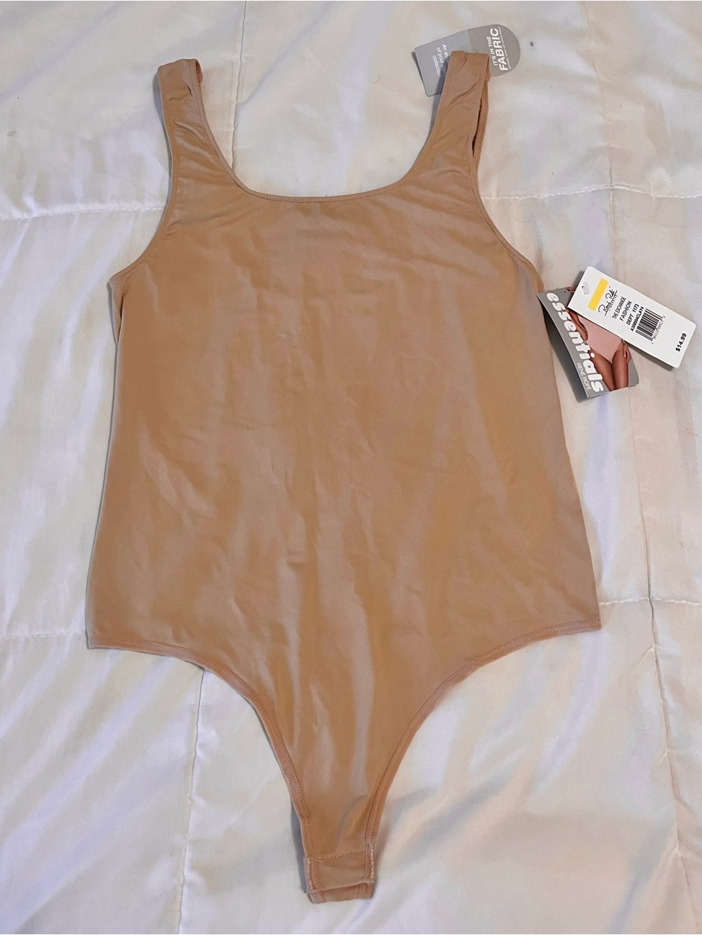 Rene Rofe Essentials Nude Seamless Second Skin Bodysuit smoothing nwt size m